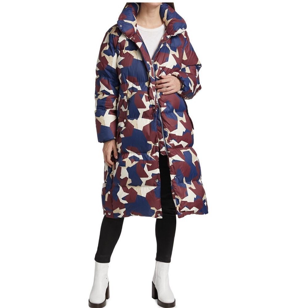 Rag & Bone Joelle Print Puffer Coat